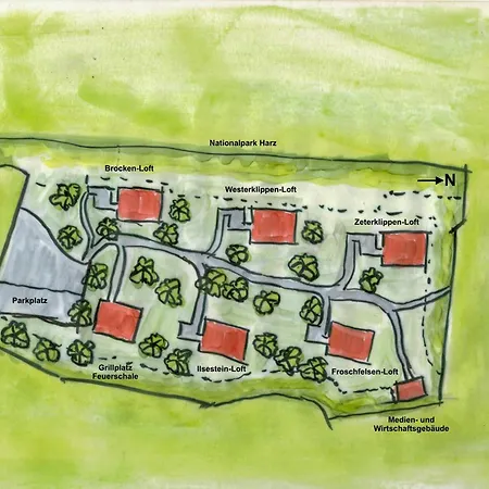 Hébergement de vacances Treetop Loft In Harz National Park *